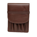 Pavia Hexa 6 Pen Case - Expresso Dark Brown